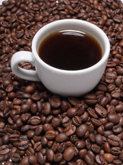 A cup of coffe to get energy and become vivacious