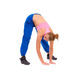 Young Female Bending Over