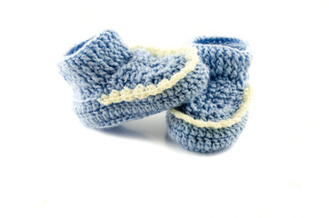 Blue baby boots