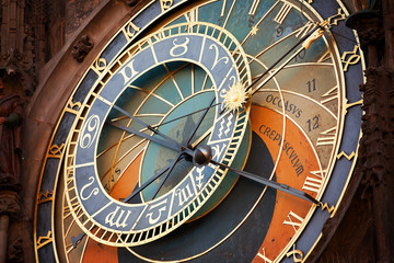 Naklejka premium Reloj astronómico de Praga