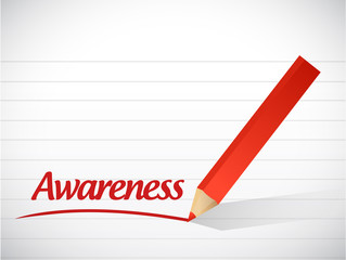 awareness sign message illustration design