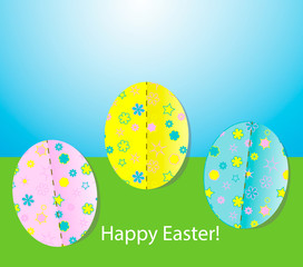 Happy easter, vector illustration