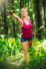 Woman Stretching