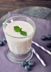 Yogurt with  fresh blueberry