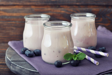 Yogurt with  fresh blueberry