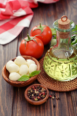 Ingredients for caprese  salad