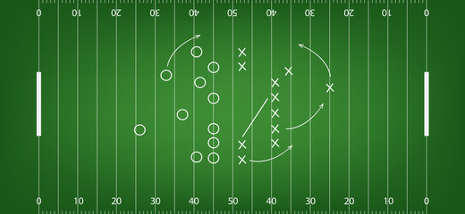 American football field background