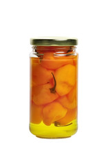 Jar Of Hot Cayenne Peppers