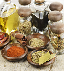 Spices Cooking Oil And Vinegar