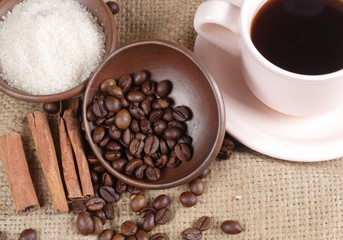 Robusta Coffee Beans on Goni Sack