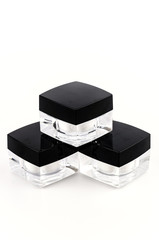 Blank cosmetic lotion bottle cream isolated white background