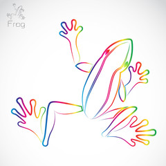 Vector image of an frog