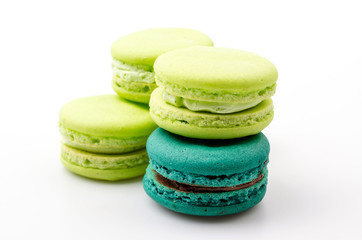 Macaron isolated white background