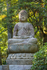 Stone Buddha Statue at Ryoanji Temple in Kyoto