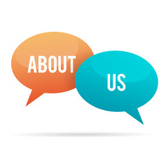 About Us Talk Bubble