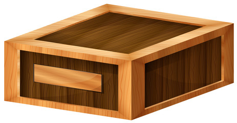 A wooden box