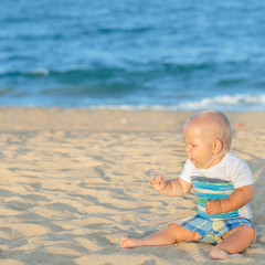 Baby on the beach