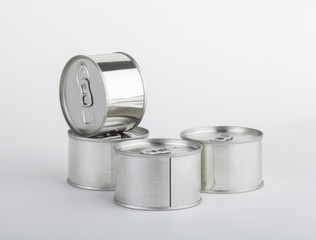 Milk cans isolated