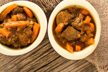 Beef stew with carrot