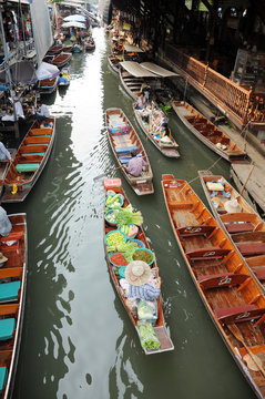 Damnoen Saduak Floating Markets, Ratchaburi Province, Thailand