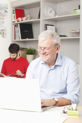 Fototapeta premium Portrait of senior architect