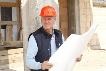 Portrait of senior architect