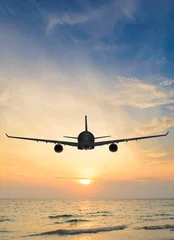 Poster sunset airplane © Sergey Peterman