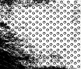 Vector grunge polka dot background. © antuanetto