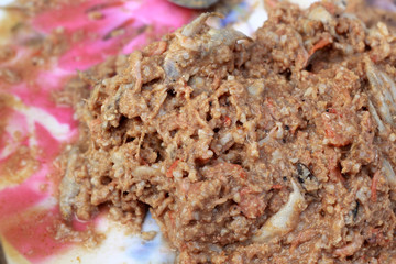 Salted fish - traditional thailand asia.