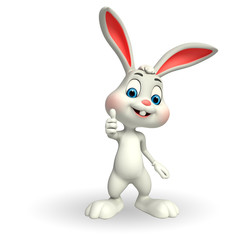 Fototapeta na wymiar Illustration of cute easter bunny