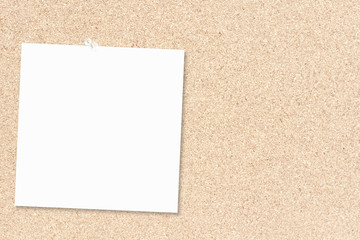 Fototapeta premium Cork Board and Memo Paper