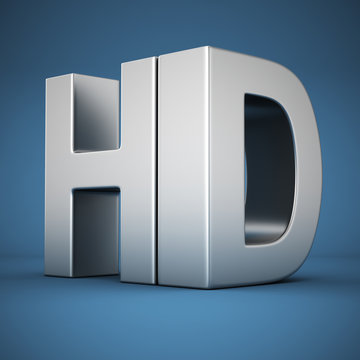 HD on blue