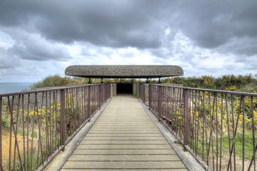 Naklejka premium France, Longues sur Mer - HDR poste de commandement