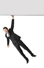Hanging on advertising