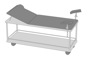 cartoon image of hospital bed