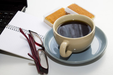 breakfast in the office