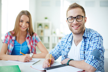Fototapeta premium Learners in college