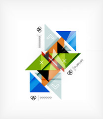 Geometric Triangles Template For Brochure | Booklet