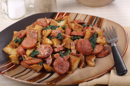Sausage and Fried Potatoes