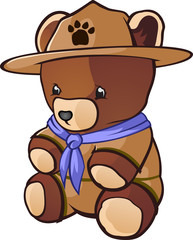 Cub Scout Teddy Bear Cartoon Character