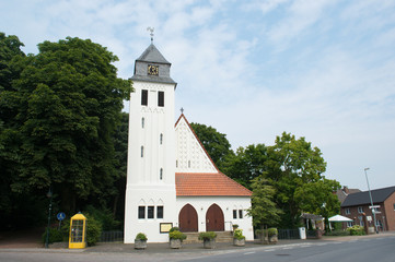Fototapeta na wymiar Friedenskirche in Anholt