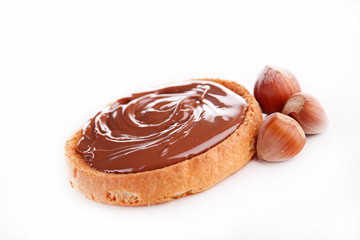 bread and chocolate spread