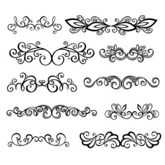 Vector Set: Calligraphic Borders and Page Decoration