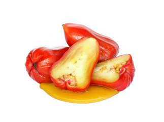 Rose Apple on white background