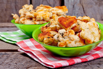 Homemade cookies with cheese and herbs