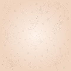 Abstract dandelion background