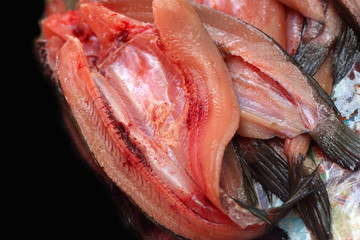 Fresh fish in the market.