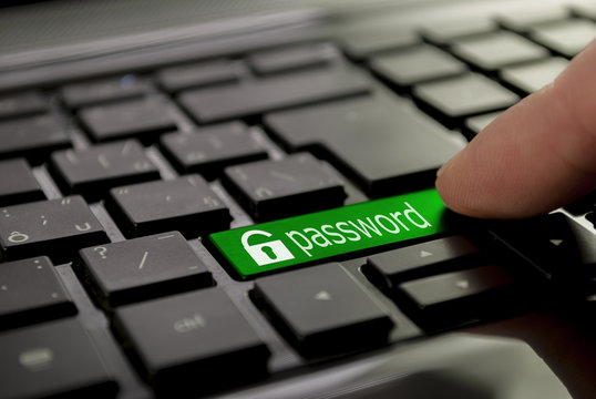 green button password
