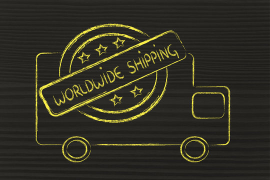 free worldwide shipping truck design