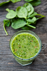 Healthy green smoothie